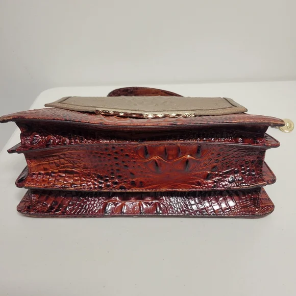 Brahmin Gabriella Rose Gold Provense Satchel Purse. - Picture 8 of 16